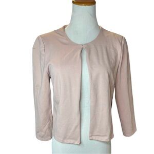 Soft Pink Open Front Cardigan | Size Medium